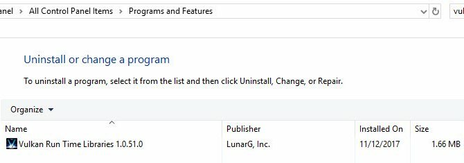 windows vulkan run time libraries