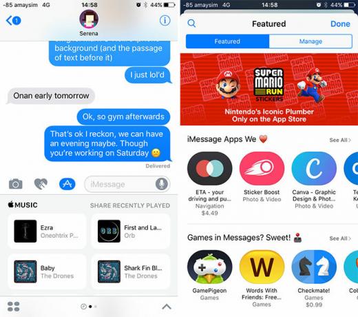 iOS 10 Pesan Stiker dan Aplikasi