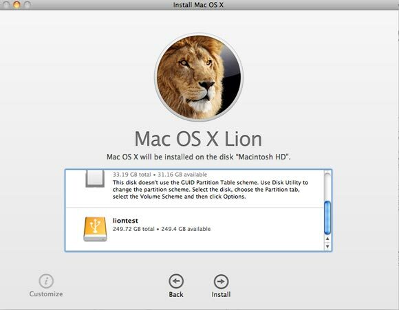 menginstal internal osx