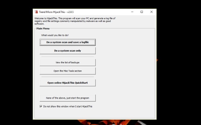 Dapatkan Geeky dan Perbaiki PC Anda dengan HijackThis Hijack Screenshot Ini 1