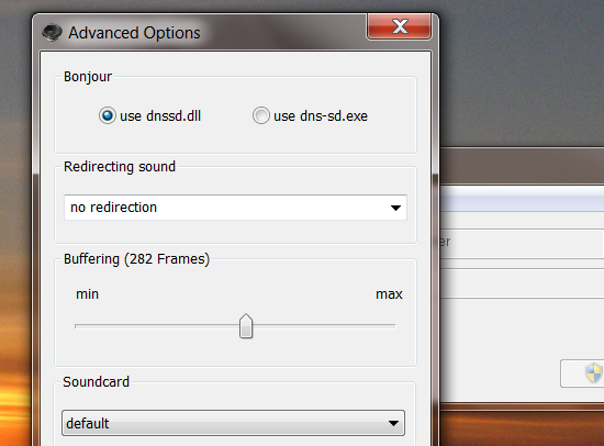 Kirim AirPlay Music ke PC Windows Anda Dengan Shairport4w, opsi shareport4win