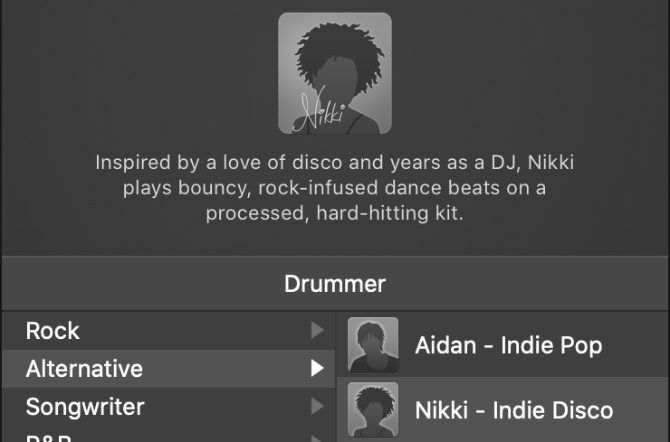 Pemilihan drummer di Garageband