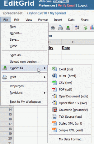 EditGrid: Aplikasi edit Spreadsheet Online Yang Hebat1