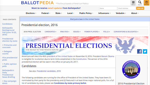 Ballotpedia Pemilihan AS Non-Partisan