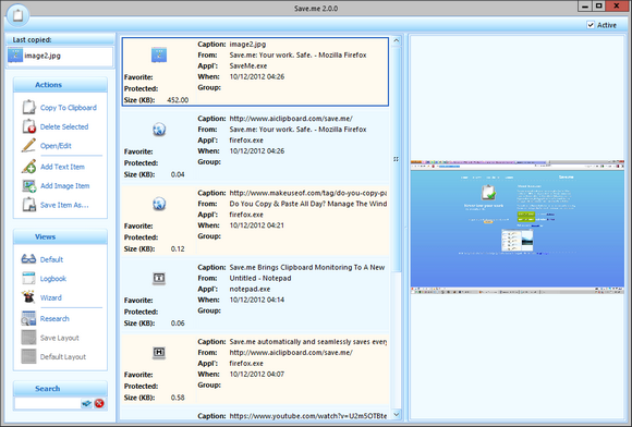 monitor papan klip