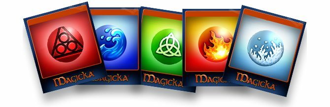 Kartu perdagangan uap untuk game Magicka