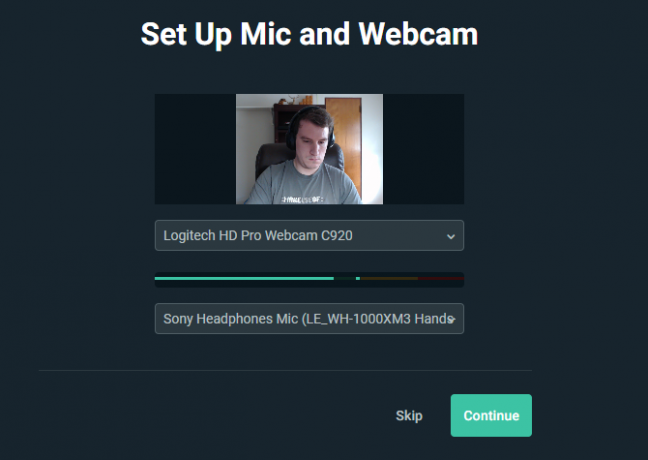 Streamlabs Mic dan Webcam