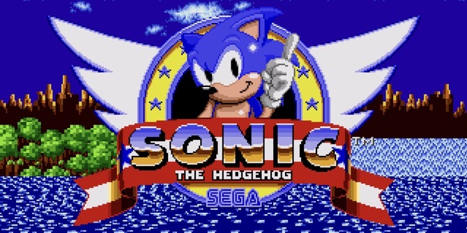 Layar utama Sonic the Hedgehog