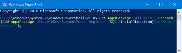 uji coba aplikasi powershell