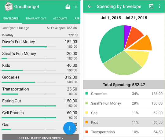 aplikasi android goodbudget