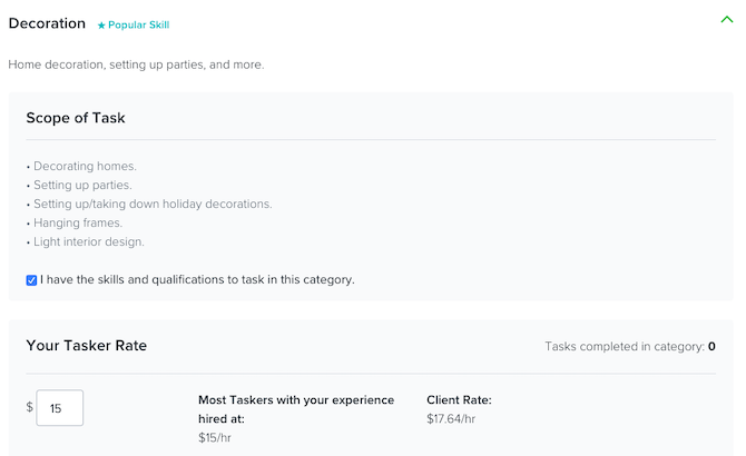 Pekerjaan TaskRabbit dalam kategori Dekorasi