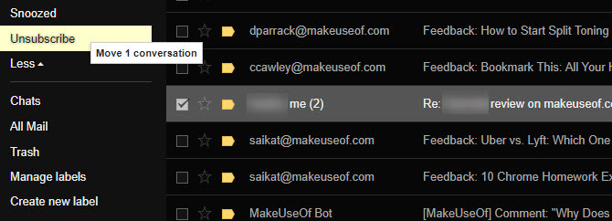 Folder Unsubscriber Gmail