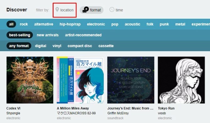 temukan musik populer di seluruh bandcamp dunia