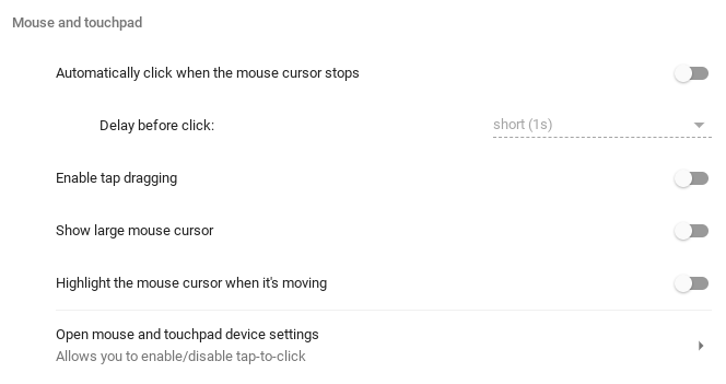 Kursor mouse besar dapat dengan mudah dilihat oleh orang lain.