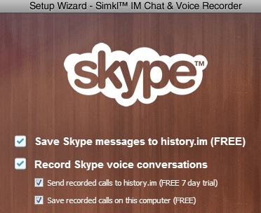 simpan percakapan skype