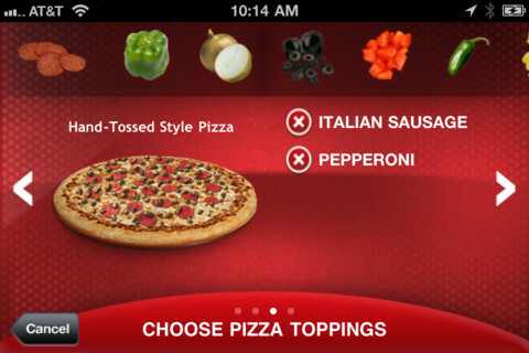 aplikasi pizza iphone