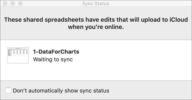 Tampilkan Status Sinkronisasi dalam Angka Mac