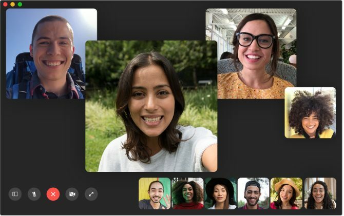 Obrolan FaceTime grup di Mac