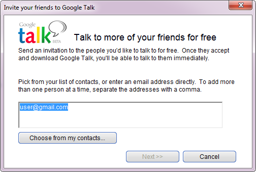 aplikasi google talk