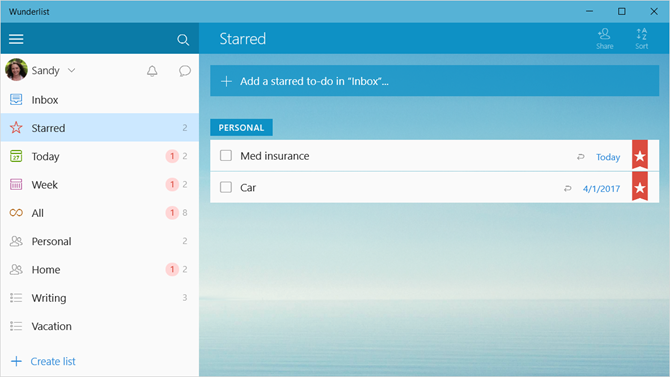 aplikasi windows wunderlist