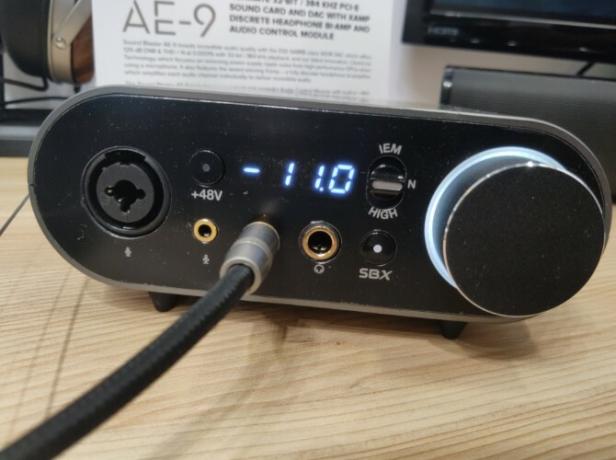 creative sound blaster ae-9 depan