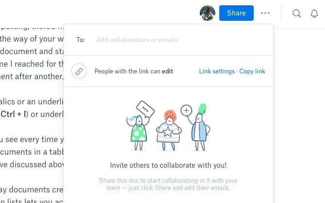 Dokumen Dropbox Paper Share