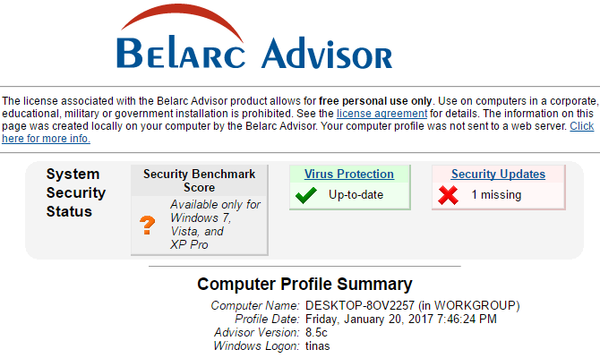 3 Cara Memulihkan Nomor Seri di Windows Belarc Advisor 670x400