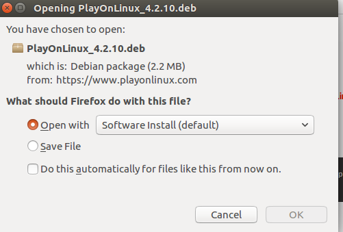 Instal PlayOnLinux