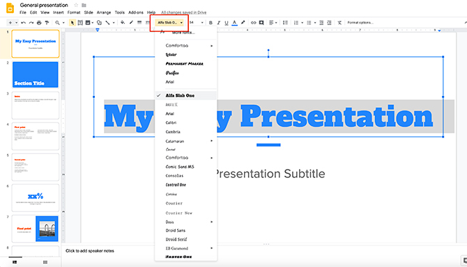 Cara Membuat Presentasi Google Slides Ubah Gaya Font