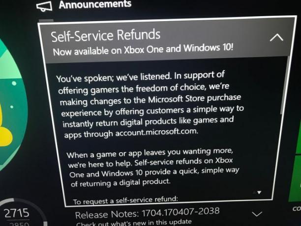 Microsoft Meluncurkan Sistem Pengembalian Uang Seperti Steam Untuk Xbox One Microsoft Service Refund Unduh Digital