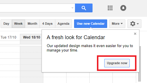 kalender google, konfirmasi peningkatan fitur baru