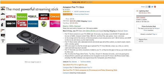 Fire Stick TV Deal