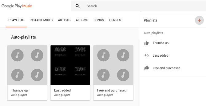 google play menu pembuatan daftar putar musik