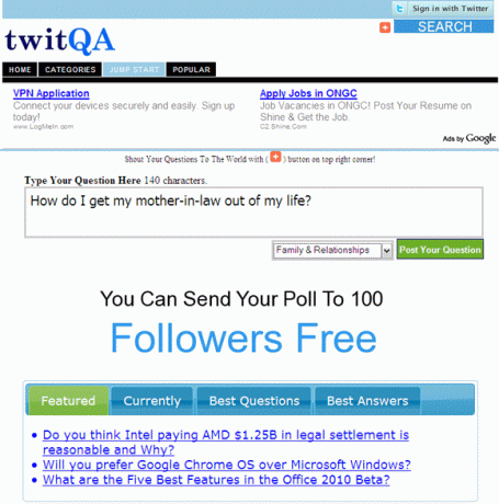 6 Aplikasi Web Twitter untuk Mengajukan Pertanyaan Dari Twitter Crowd twitQA