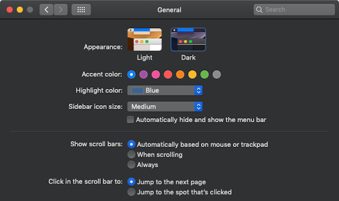 macOS Mojave mengaktifkan mode gelap