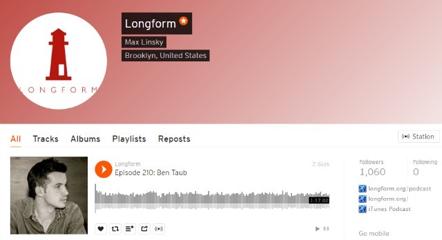 Podcast Longform di SoundCloud