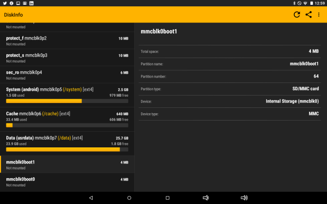 pasang tablet atau partisi android