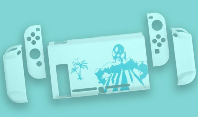 Nintendo Switch penutup snap-on khusus dari Etsy