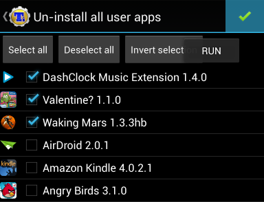 uninstall sebagian besar aplikasi android