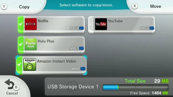 Penyimpanan Diperluas Untuk Wii U Anda Dijelaskan Wii U Menyalin Data Pindahkan
