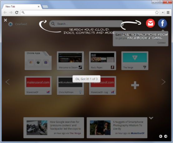 9 Cara Menyesuaikan Halaman Tab Baru di Chrome onefeed halaman tab baru di chrome