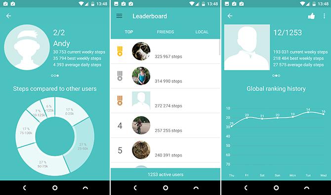 leaderboard fitbit android