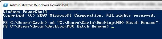 PowerShell Gunakan Perintah cd