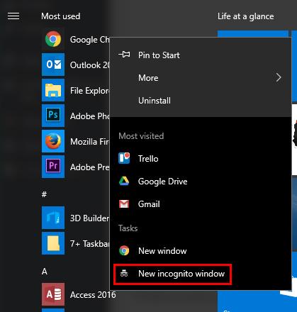 Cara Memulai Peramban Anda dalam Mode Privat dengan Windows Incognito Default