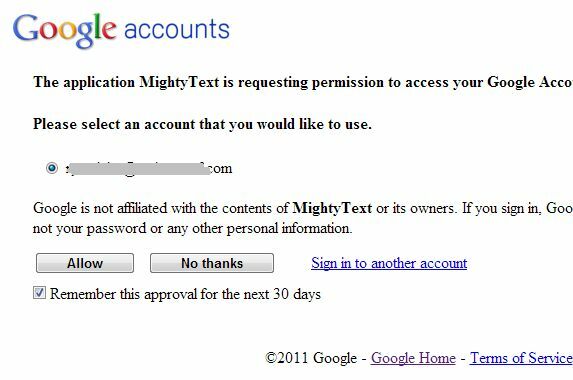 mightytext chrome